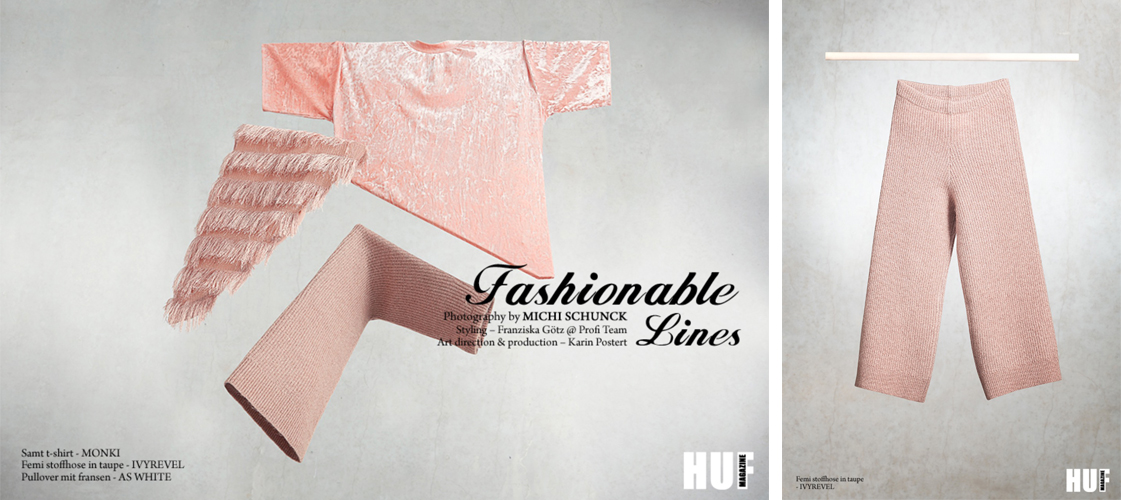 Fashionable Lines for HUF Magazine - HUF Magazine – Karin Postert